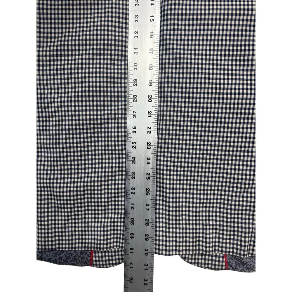 Robert Graham 44R Blue White Wool Cotton Blazer Jacket Unstructured Sport Coat